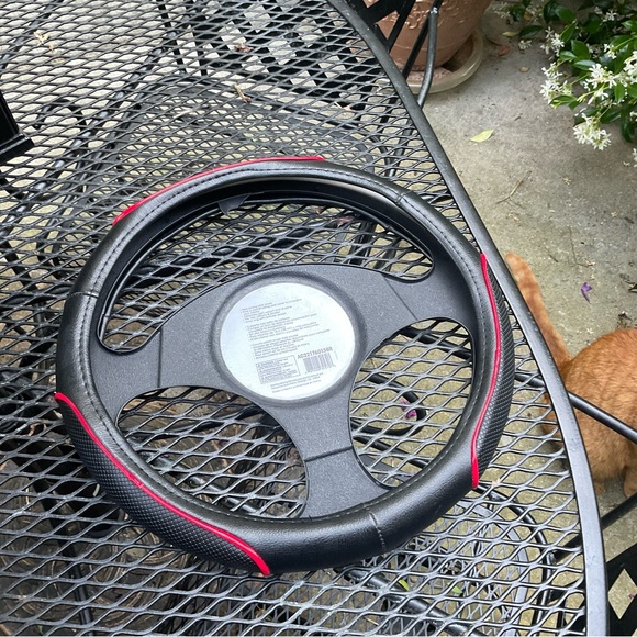 🏎️AutoCraft Red Racing Style Steering Wheel Cover! - Picture 8 of 16